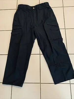 5.11 Tactical Series Cargo Ripstop Pants Navy Blue Mens Size 34/27 Police EMS • $14.99