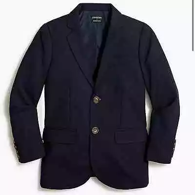 NWT J. Crew Crewcuts Boys Wool Blazer In Dark Navy Size 16 NEW Suit Jacket • $39.19