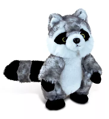 DolliBu Plush Raccoon Stuffed Animal - Soft Fur Gray Raccoon Plush Toy - 9 Inch • $19.97