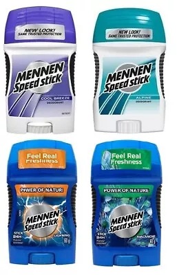 4 Mixed Lot Mennen Speed Stick Deodorant Different Fragrance Stick Free Shipping • $39.99