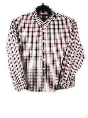 Dockers Men's 2XL XXL  Button Up Long Sleeve Multicolor Cotton Blend Shirt A18 • $3.75