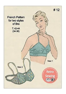 1950s Bra Pattern Vintage French Pattern • £7.99