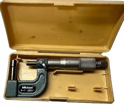 Mitutoyo (no. 115-314) Tube Micrometer 0-1” .0001   W/case • $35
