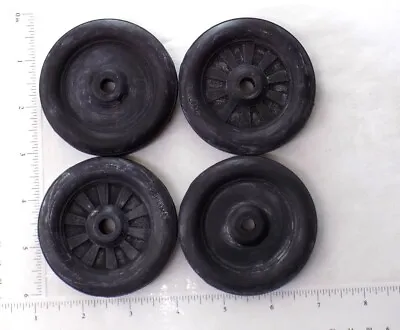 Set 4 Buddy L Simulated Spoke Rubber Wheel/Tire Replacement Toy Parts BLP-016-4 • $38