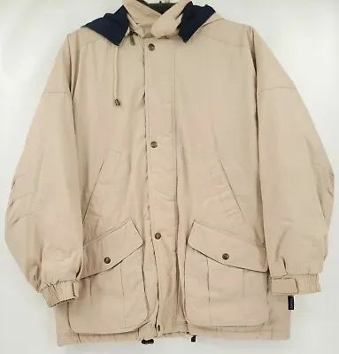 $22.49 • Buy Pacific Trail Adult Men Size Large Solid Khaki Pockets Hooded Windbreaker Jacket