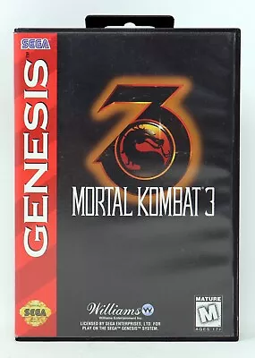 Mortal Kombat 3 - Sega Genesis Game - 1995 - Includes Original Case & Manual • $29.99