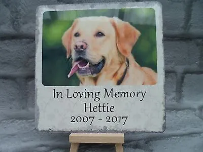 Pet Memorial Photo Plaque Grave Marker Indoor Or Outdoor Metal Sign • £11.10
