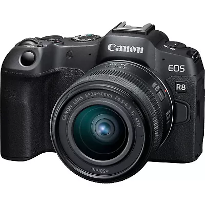 New Canon EOS R8 Mirrorless Camera With RF 24-50mm F/4.5-6.3 IS STM Lens • £1268.88