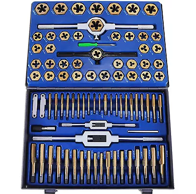 SAE Tap And Die 86PC Set Standard Tapping Threading Chasing W/Storage Case New • $65.99