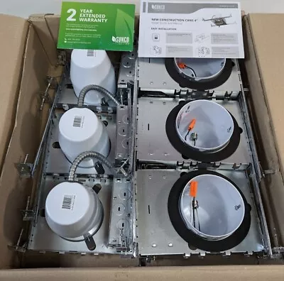 Sunco Lighting 4  New Construction Light Can 6 Pack 120-277V Hard Wired TP24 • £65.29