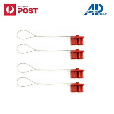 4x 120A Red Anderson Style Plug Dust Cap Push On Dust Cap Cover • $19.95