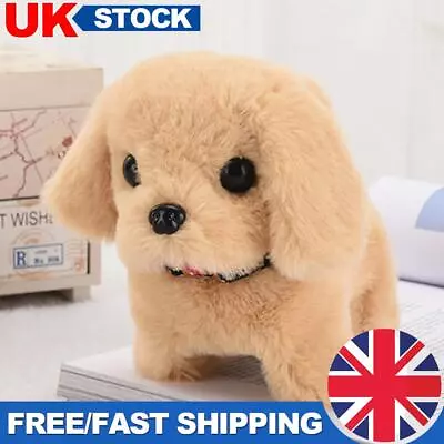 Electronic Robot Dog Walking Barking Tail Wagging Puppy Dog Plush Toy Kids Gift • £7.29