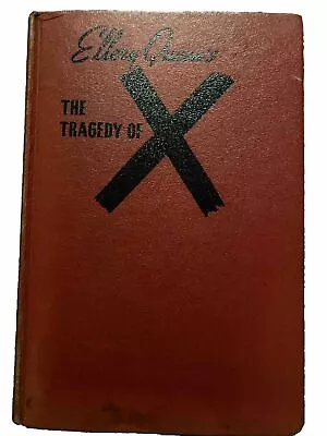 Vintage Ellery  Queen’s THE TRAGEDY OF X HC 1940 A Drury Lane Mystery • $6