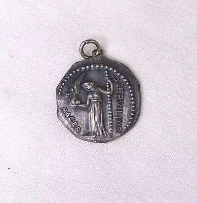 Antique Knights Templar Masonic Pendant Badge Medal Detroit Mi Sterling Silver • $26.99