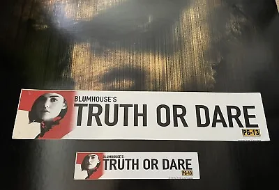 Truth Or Dare 2018 Horror Movie Theater Mylar Banner Poster Small Large Lot 5X25 • $25