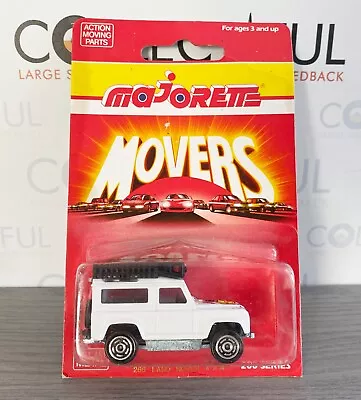 Majorette - Movers #266 Land Rover 4x4 - White - Safari - Diecast - Moc🔥2 • $9.99