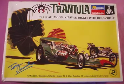 Monogram 1:24 Tom Daniel's T'Rantula Wild Fuel Drag Coupe Model #85-4298 MIOB • $42.99