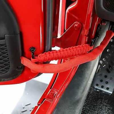 1 Pair Car Door Limiting Strap Bandage Rope For Jeep Wrangler YJ/CJ/TJ/JK Parts • £8.72
