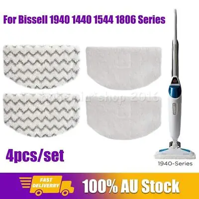 4pcs Replacement Microfiber Mop Pads For Bissell Powerfresh 1940 &1440 Series • $19.50