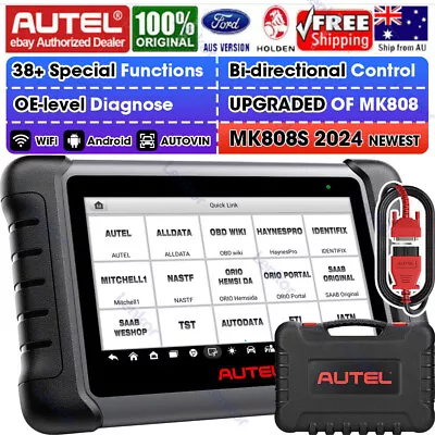 Autel MaxiCOM MK808 S Bidirectional Scan Tool Car Diagnostic Scanner Key Coding • $699