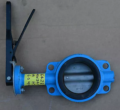  DN100 4  Inch CF8M Butterfly Valve Lever Actuated NEW • $110