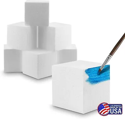 MT Product Hard Foam Blocks 4  X 4  Arts And Crafts Foam Cubes - Pack Of 6 • $18.39