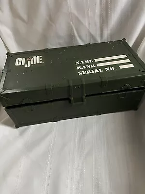 Vtg Hasbro Gi Joe Army Green Toy Tool Box Plastic 1997 Foot Locker Chest • $29.99