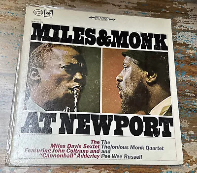 MILES DAVIS & THELONIOUS MONK At Newport COLUMBIA LP 2-eye • $39.99
