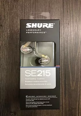 New SHURE SE215 Earphones In-ear Bass Sound Isolating Headphones CLEAR • $33.99