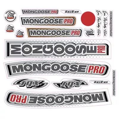 Mongoose - 2000 PRO SGX - Orange Frame - Decal Set - Old School Bmx • $88