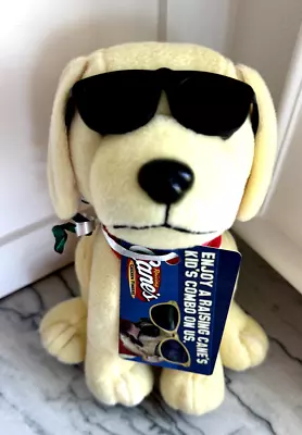 NEW Raising Cane's Chicken Fingers 7.5  Plush Dog W/ Sunglasses & Kids Combo • $25