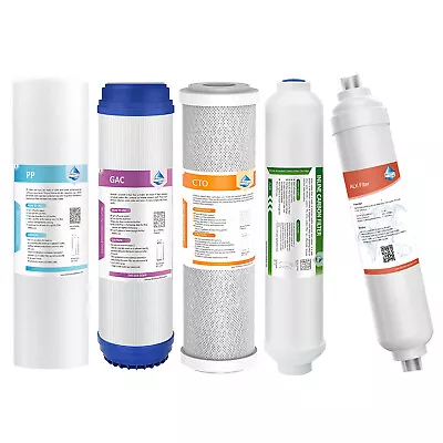 2/3/5/6 Stage RO Reverse Osmosis Water Filter 10x2.5  Cartridges Set Whole House • $22.03