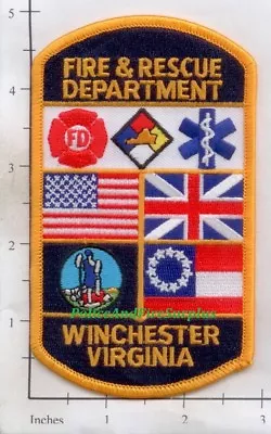 Virginia - Winchester Fire & Rescue VA Fire Dept Patch • $3.99