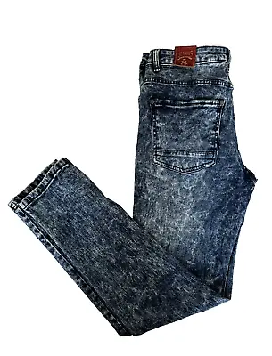 Akademiks Men's Acid Wash Skinny Fit Jeans Size W36 X L32 • $29.95