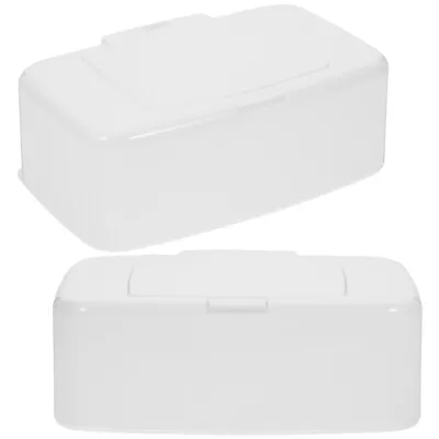 2pcs Dispenser Tissue Holder Storage Box Napkin Nappy Towel Mask-QX • £11.88