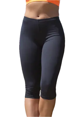 Womens 3/4 Yoga Gym Leggings Ladies Cropped Fitness Sports Capri Pants Size 8-18 • £10.79