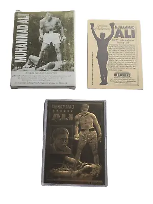 Cassius Clay Muhammad Ali 1996 Bleachers 23 Kt Gold Card Karat In Case Rare Htf • $24