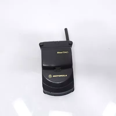 Vintage Motorola Black StarTAC Cell Flip Phone Retro  FOR PARTS • $24.99
