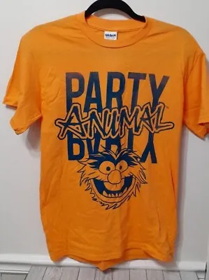 Muppets Party Animal Mens Orange T-shirt Large • $5.04