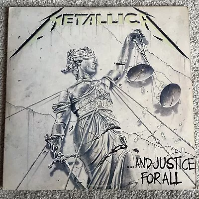 Metallica - And Justice For All  VG 2 X Vinyl LP Album - 1988 Elektra 60812-1 • $129.99