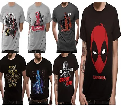 Marvel Superheros T Shirts Avengers Infinity War Deadpool Guardians Official UK  • £9.95