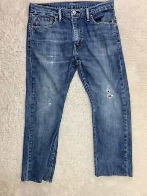 Levi's Size 33x30 Mens Jeans *Altered* (Inseam Is 25 Inches) Stretch Distressed • $20.18