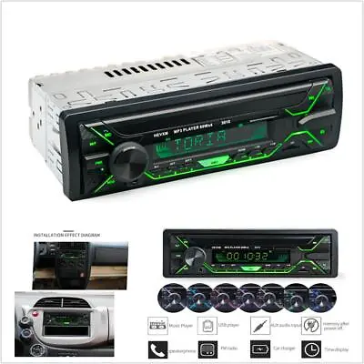 In-dash Head Unit Player Universal FM MP3/USB/SD/AUXCar Stereo Radio Bluetooth • $37