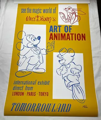 Disneyland -Tomorrowland Art Of Animation Attraction  36  X 54  Poster • $195