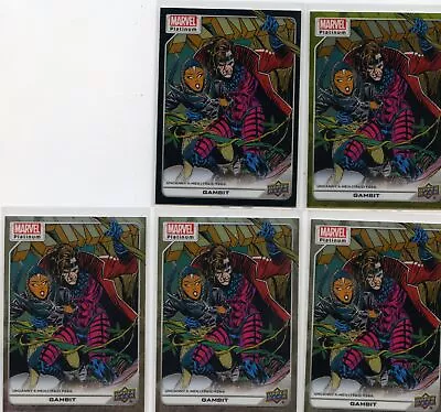 2022 Upper Deck Marvel Platinum Gambit Yellow Black Rainbow (5) Lots • $1