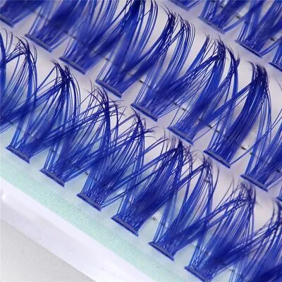 Natural Look Colored Lash Clusters Colorful Individual Lashes  For Women • £3.82