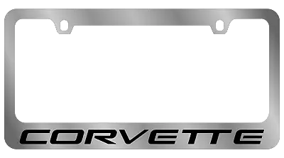 Chrome Chevrolet Corvette C5 Logo Premium Stainless Steel License Plate Frame • $34.95