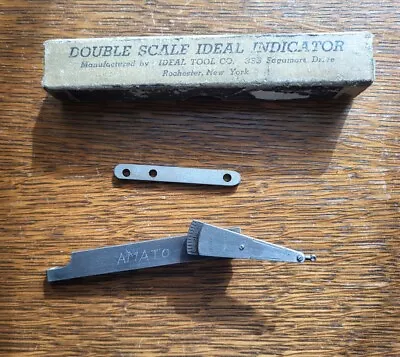 Vintage Double Scale Ideal Indicator Rochester NY W/Box Machinist Tool USA • $20