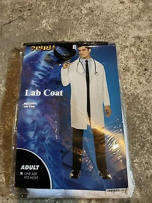 Unisex Lab Coat Halloween Costume Doctor Nurse Mad Scientist By Spirit Halloween • $20