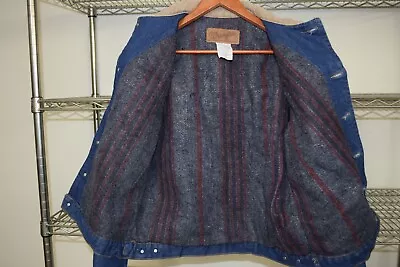 Wrangler Blanket Lined Denim Jean Chore Jacket Coat Size 38 • $16